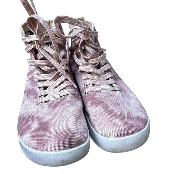 NoBull Dusty Rose Tie-Dye High Top Canvas Trainer Sneakers Womens 6.5 Mens 5 - Picture 5 of 9